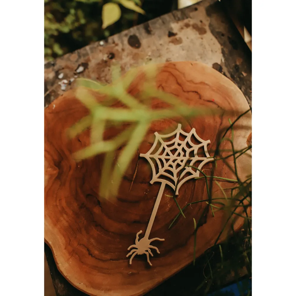 Kinfolk Pantry Halloween | Autunno | Bacchetta per bolle di sapone in bioplastica Ragno di Halloween