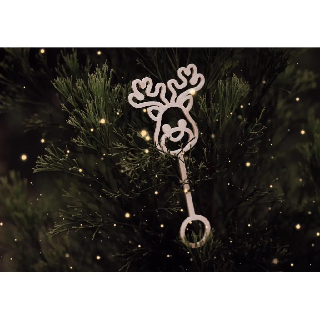 Kinfolk Pantry Outdoor E Natura | Bacchetta per bolle di sapone in bioplastica Renna di Natale
