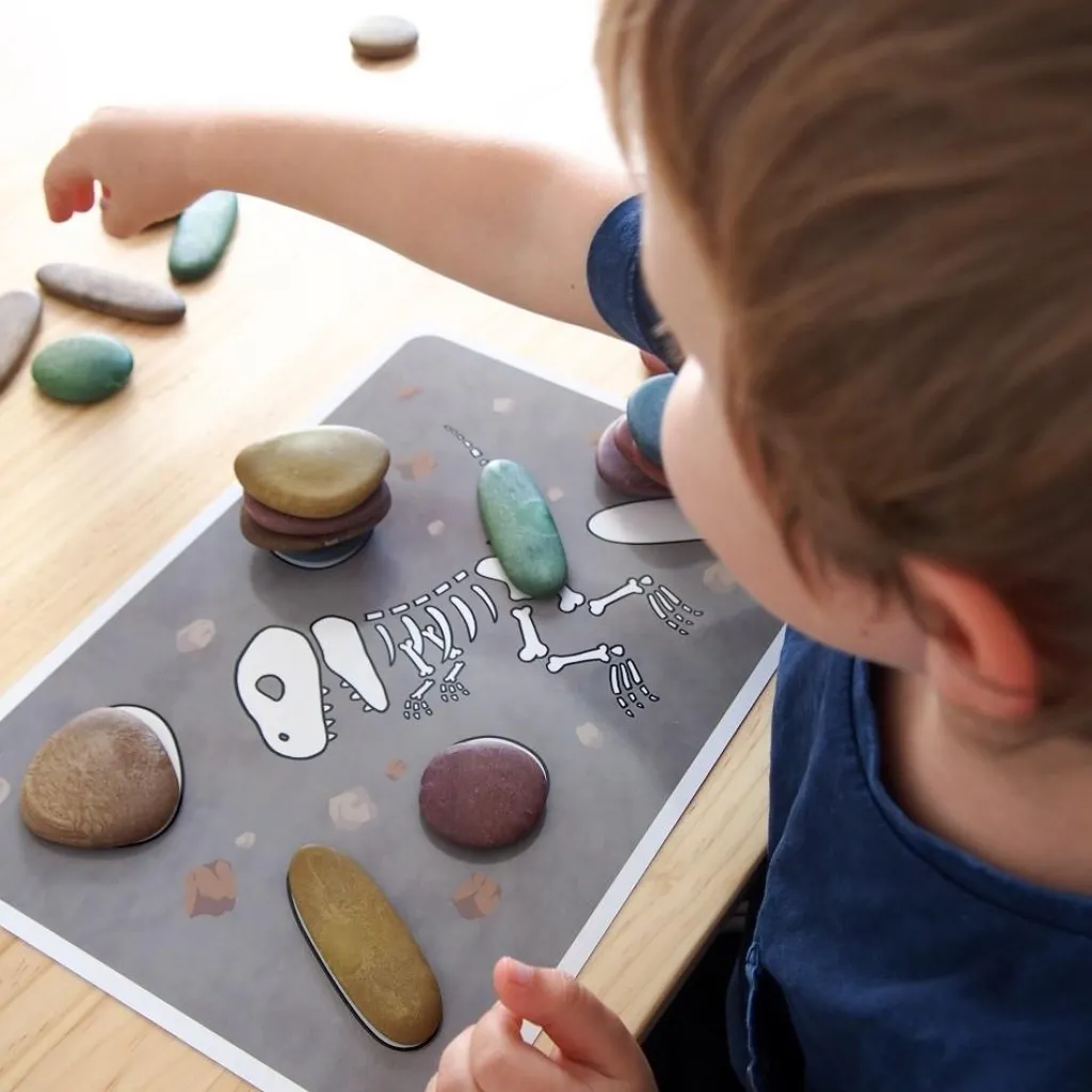 Edx Education Autunno | Giochi Da Tavolo | Ciottoli colorati Rainbow Pebbles®