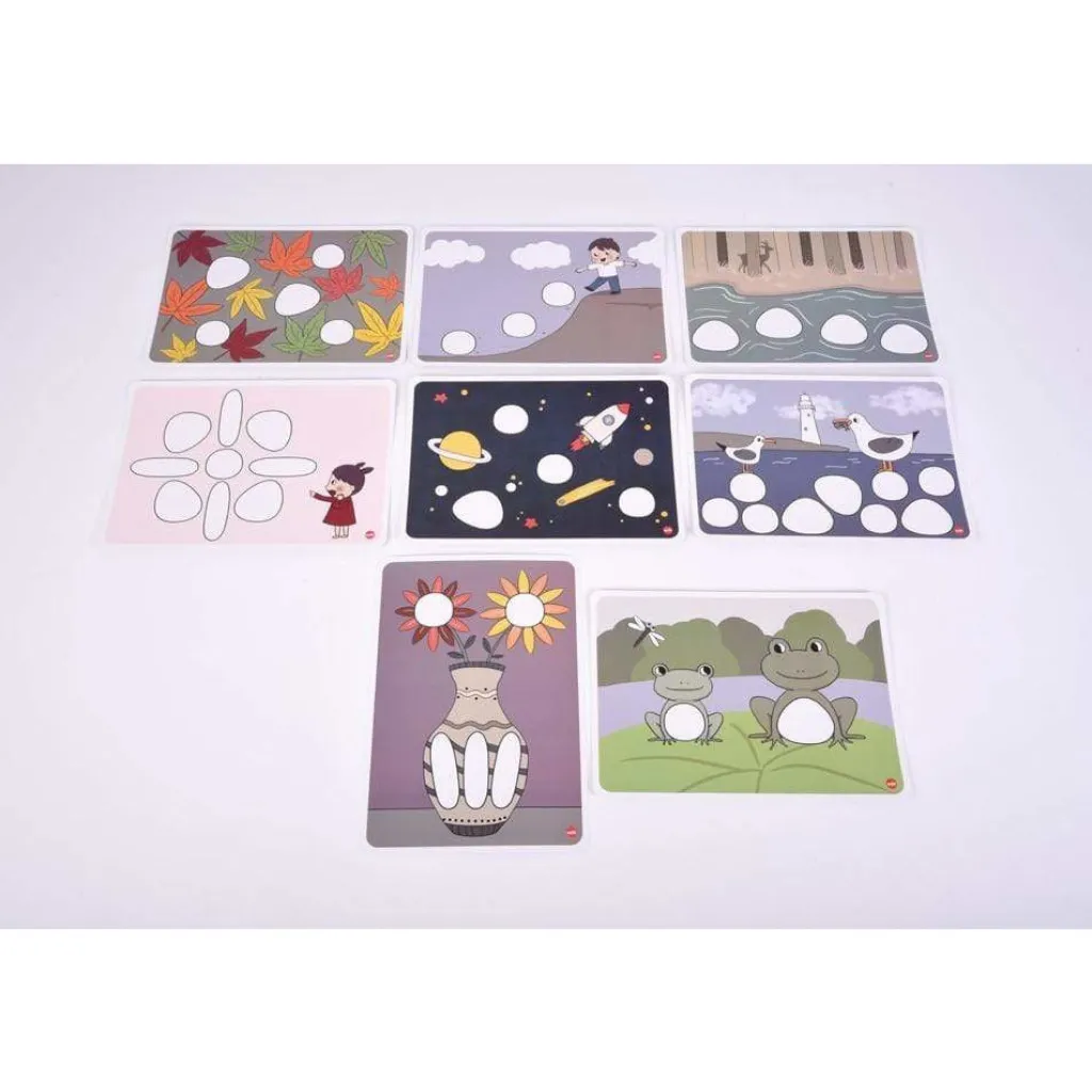 Edx Education Autunno | Giochi Da Tavolo | Ciottoli colorati Rainbow Pebbles®