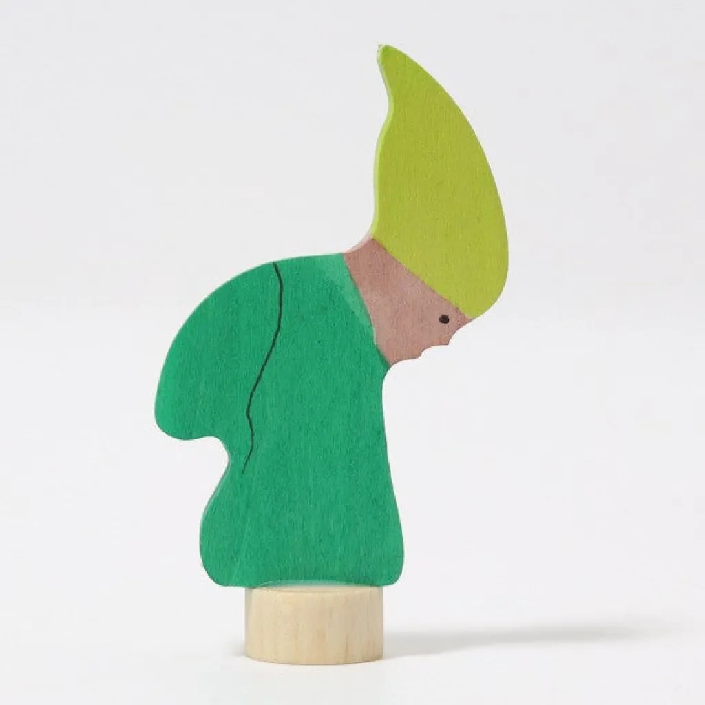 Grimm's Celebrations Pasqua | Primavera | Figurina decorativa in legno, Gnomo Primaverile - Grimm's