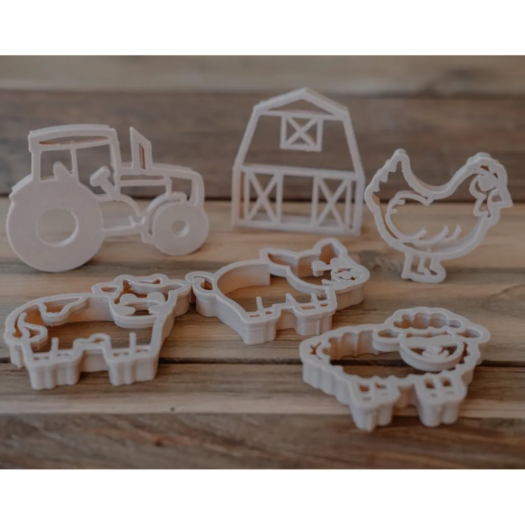 Kinfolk Pantry Stampini, Formine E Rulli Creativi | Formine in bioplastica per pasta modellabile Animali della Fattoria