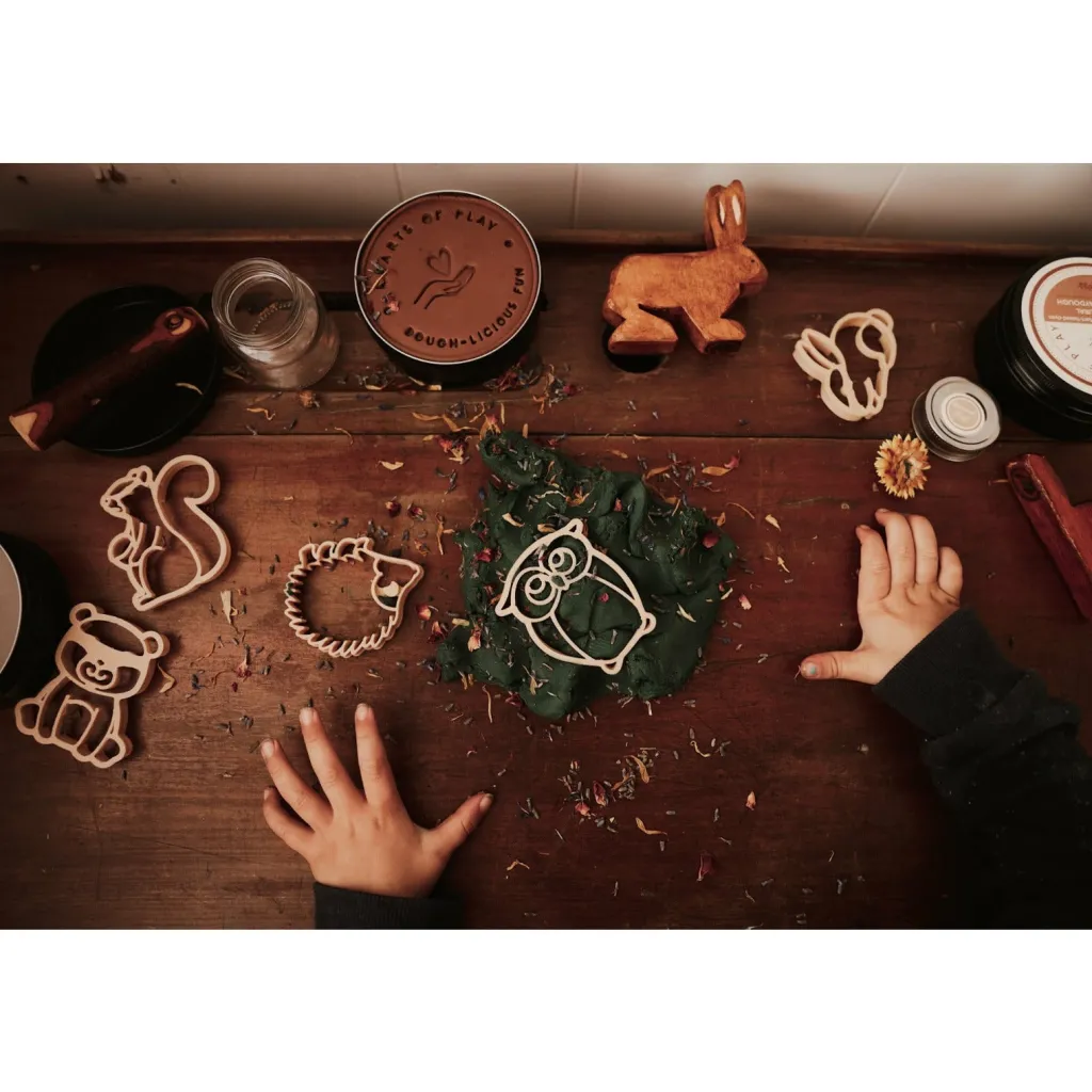 Kinfolk Pantry Stampini, Formine E Rulli Creativi | Formine in bioplastica per pasta modellabile Animali della Foresta