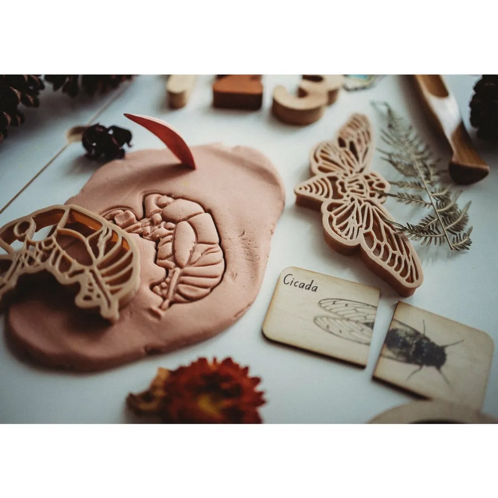Kinfolk Pantry Pasqua | Primavera | Formine in bioplastica per pasta modellabile Ciclo Vitale della Cicala