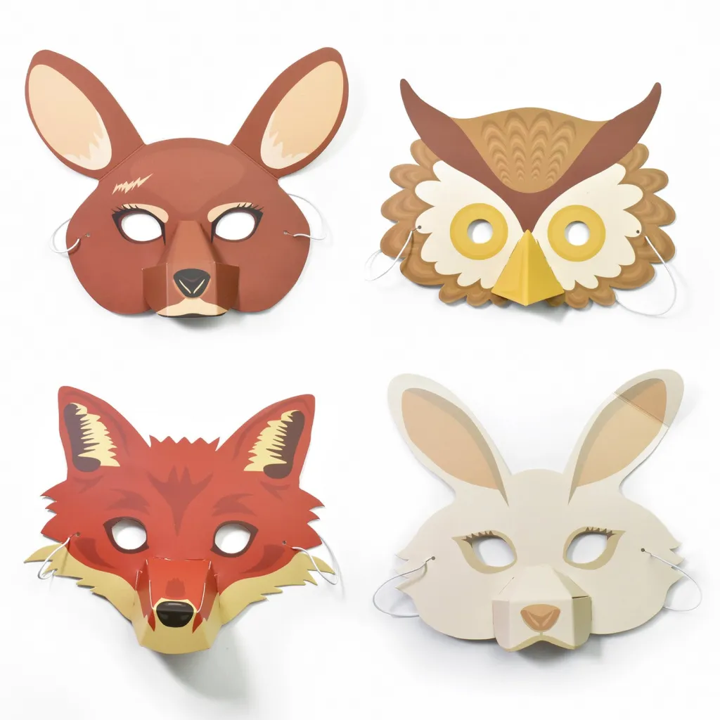Clockwork Soldier Pasqua | Primavera | Kit Crea le tue Maschere degli Animali del Bosco -