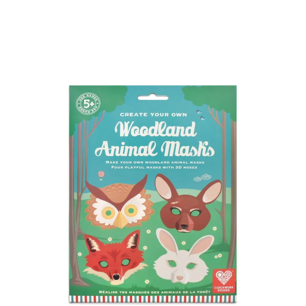 Clockwork Soldier Pasqua | Primavera | Kit Crea le tue Maschere degli Animali del Bosco -